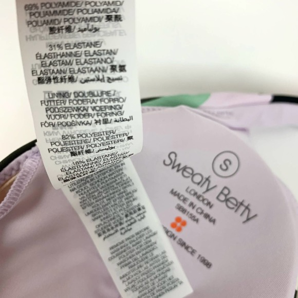 Sweaty Betty Women’s Peninsula Xtra Life Bikini Top Sb8155a Frond-Print Small - Picture 6 of 6